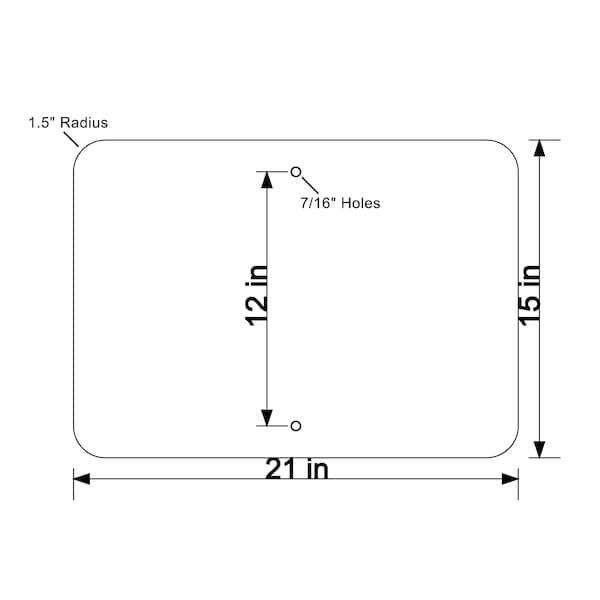 Diamond Grade Cubed Reflective DG3 080 21 In. X 15 In. JCT